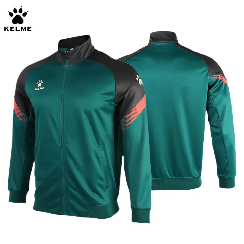 Kelme Sports Coat China League One Player's Edition Men's Football Training Knitted Jacket Playoff Coat Running Top